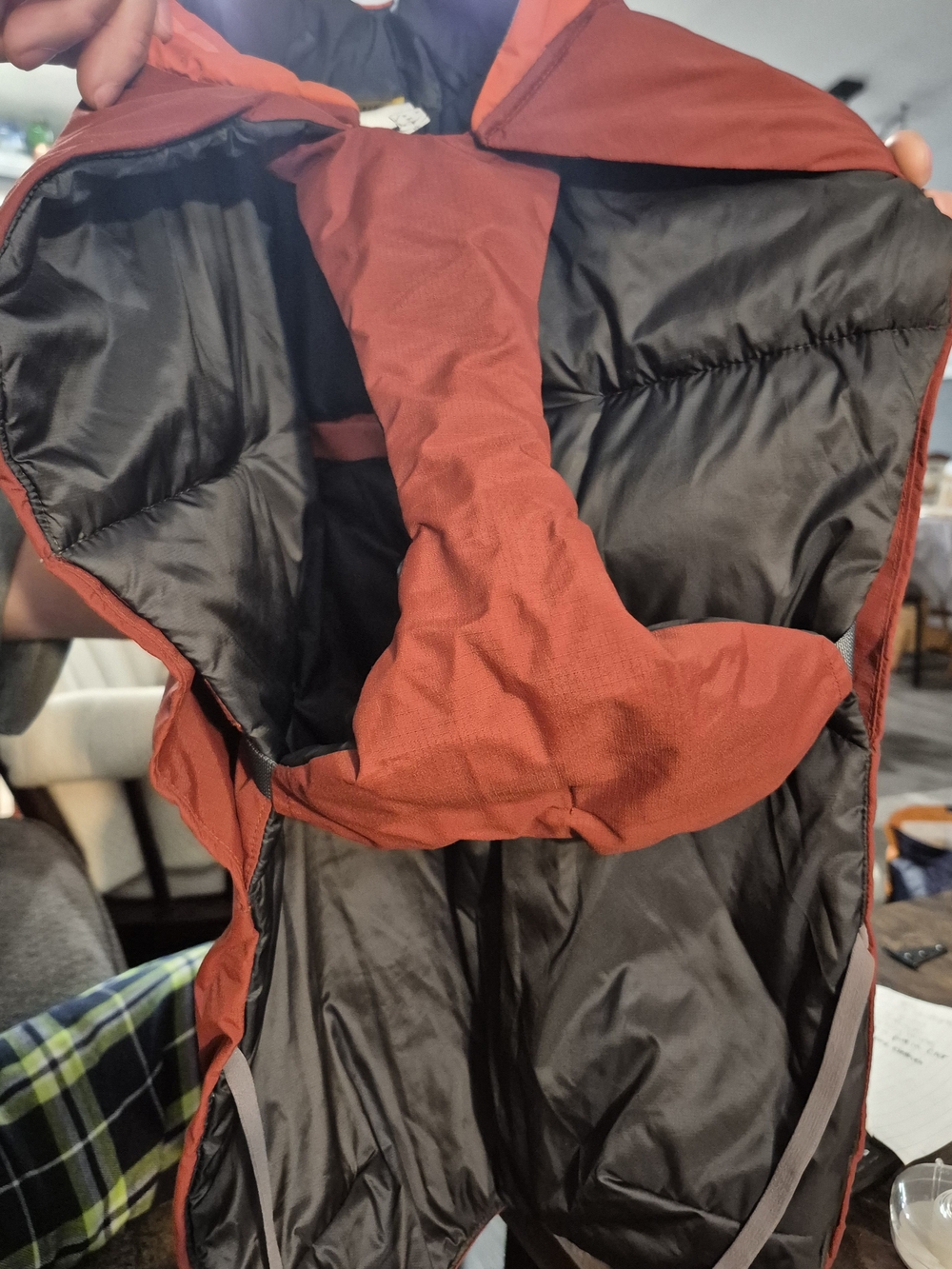 RuffWear Rust Red and Black Padded Dog Jacket
